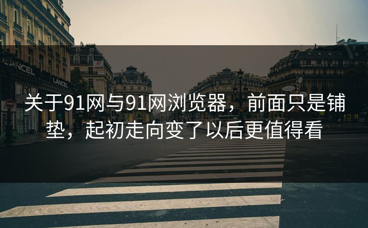 关于91网与91网浏览器，前面只是铺垫，起初走向变了以后更值得看